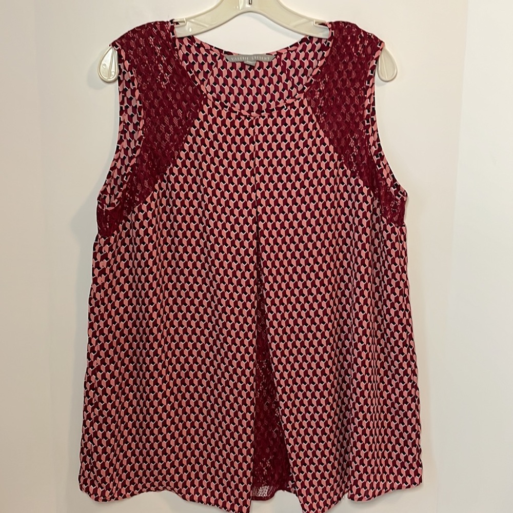 Valerie Stevens Women's Large Tank Blouse Sleeveless